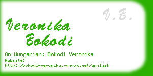 veronika bokodi business card